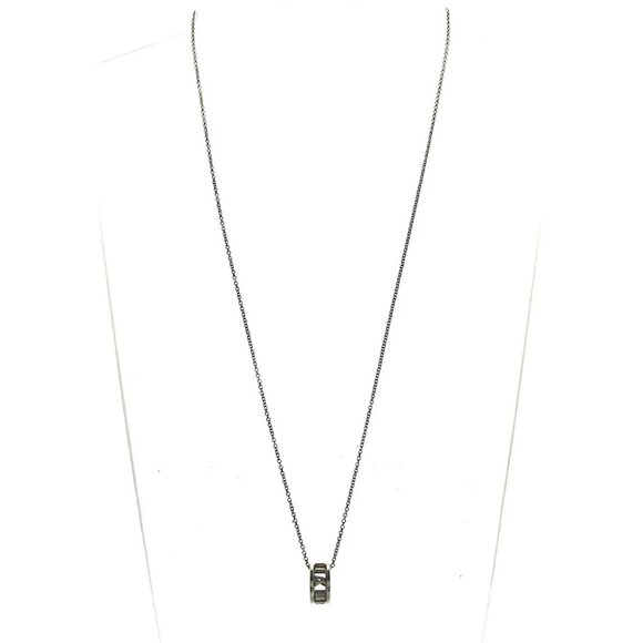 Auth TIFFANY & Co. Atlas Open - Silver Necklace - Picture 7 of 8